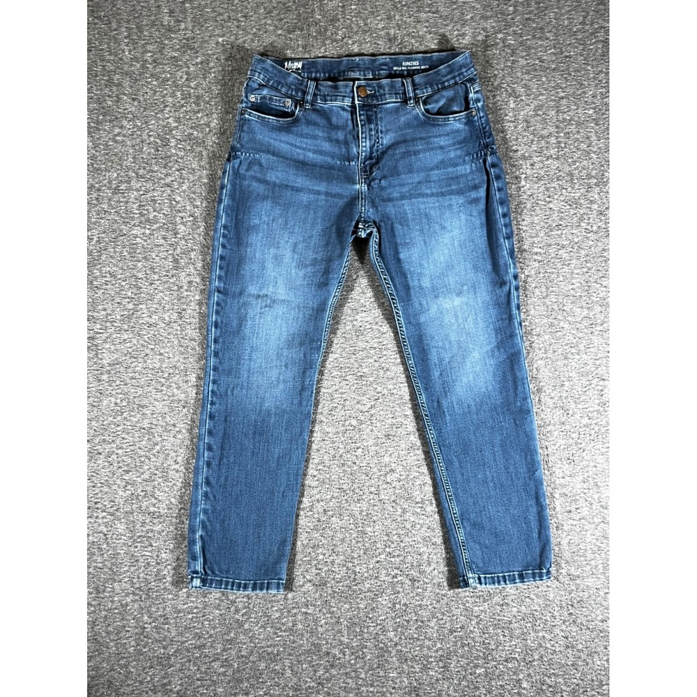 Mugsy Jeans Kinzies Medium Wash Stretch Denim Mens 38x29